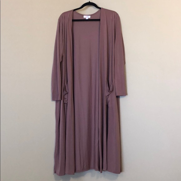 LuLaRoe Sweaters - Dusty rose modal XL Lularoe Sarah Long Cardigan